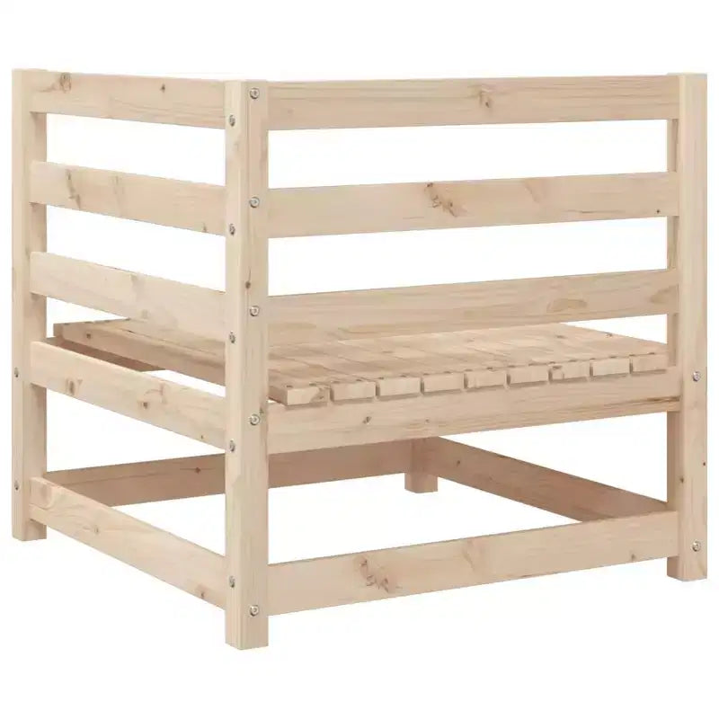 vidaXL Set divani da giardino legno di pino massiccio pino naturale grande modulare