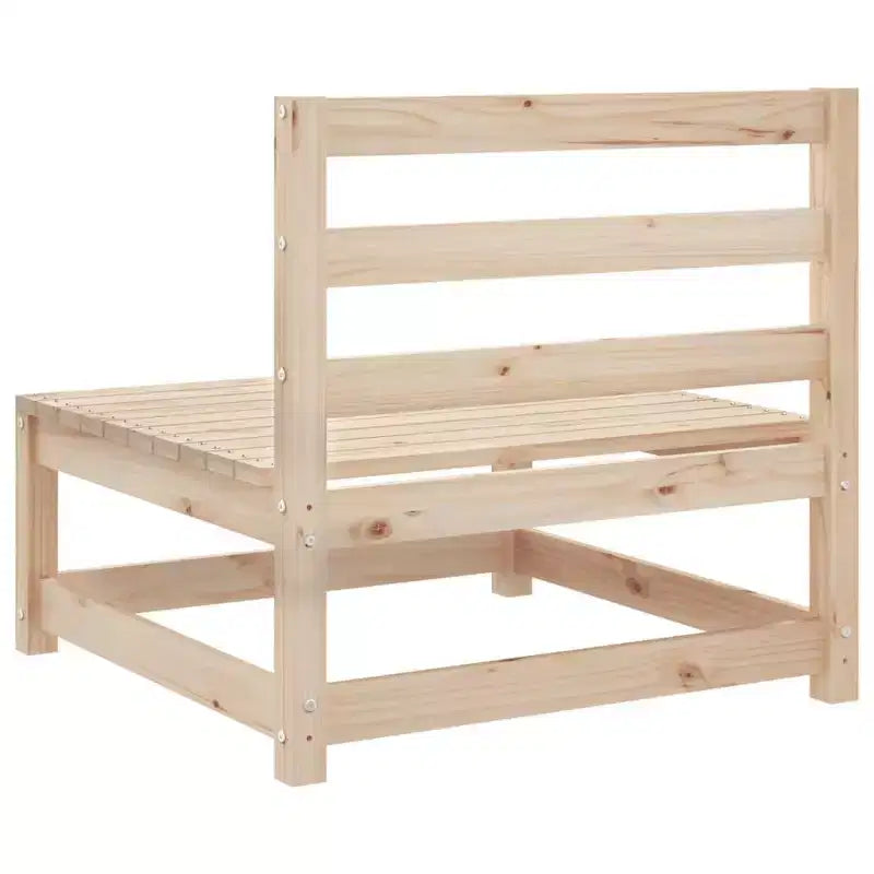 vidaXL Set divani da giardino legno di pino massiccio pino naturale grande modulare