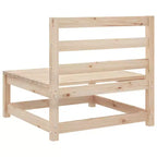 vidaXL Set divani da giardino legno di pino massiccio pino naturale grande modulare