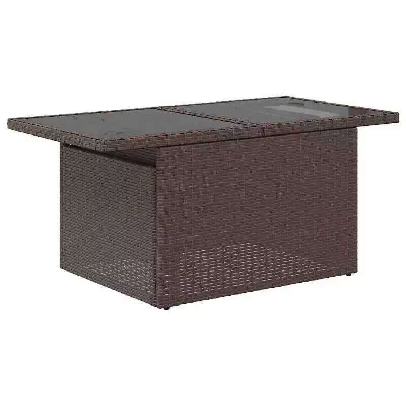 vidaXL Salotto da Giardino con Cuscini e Tavolino, Polyrattan