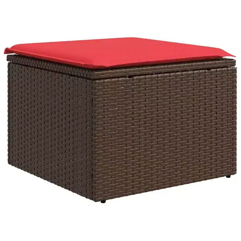 vidaXL Salotto da Giardino con Cuscini e Tavolino, Polyrattan