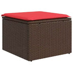 vidaXL Salotto da Giardino con Cuscini e Tavolino, Polyrattan