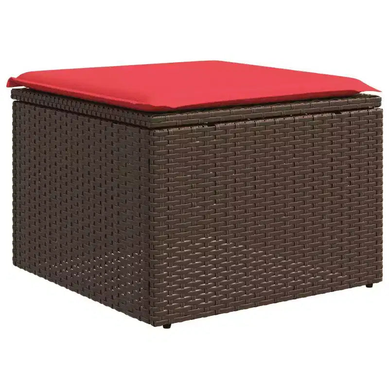 vidaXL Salotto da Giardino con Cuscini e Tavolino, Polyrattan