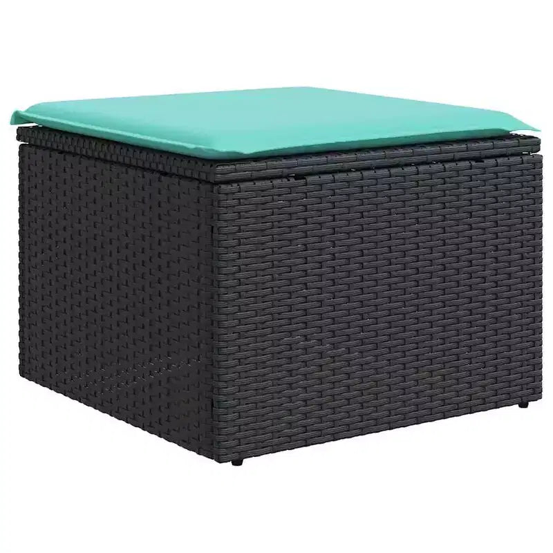 vidaXL Salotto da Giardino con Cuscini e Tavolino, Polyrattan
