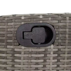 vidaXL Set da pranzo da esterni con cuscini in polyrattan