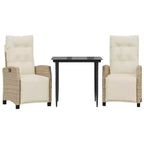 vidaXL Outdoor Dining Set with Cushions and Rectangular Table
