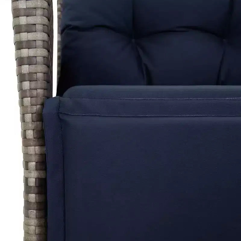 vidaXL Ensemble repas d'extérieur avec coussins en résine tressée
