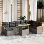 vidaXL Salotto da Giardino in PE Rattan Divano Modulare Grande