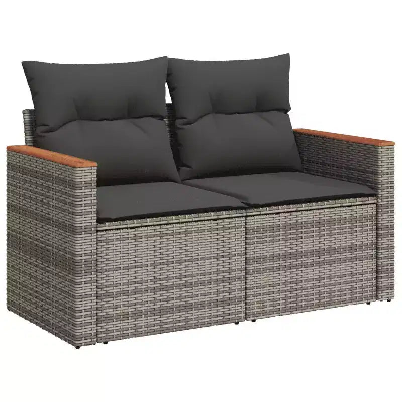 vidaXL Salotto da Giardino in PE Rattan Divano Modulare Grande