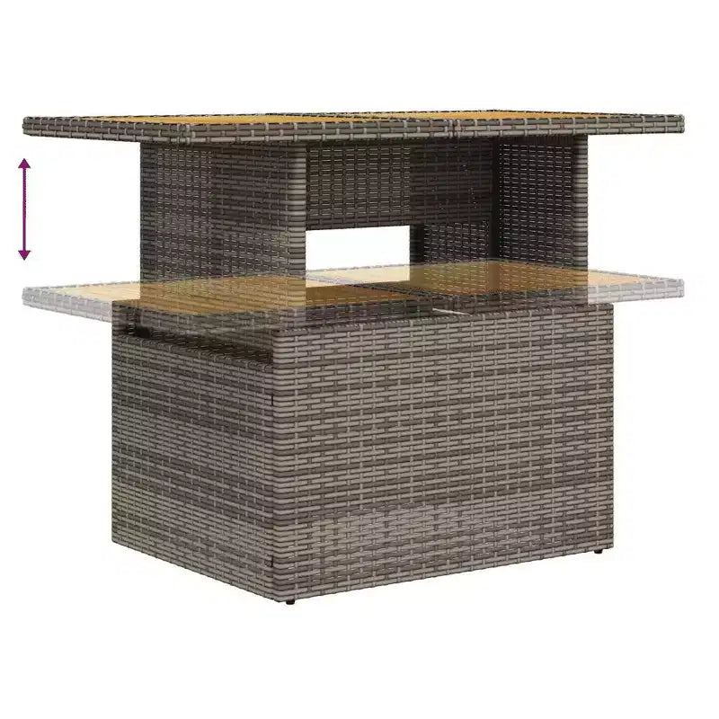vidaXL Salotto da Giardino in PE Rattan Divano Modulare Grande
