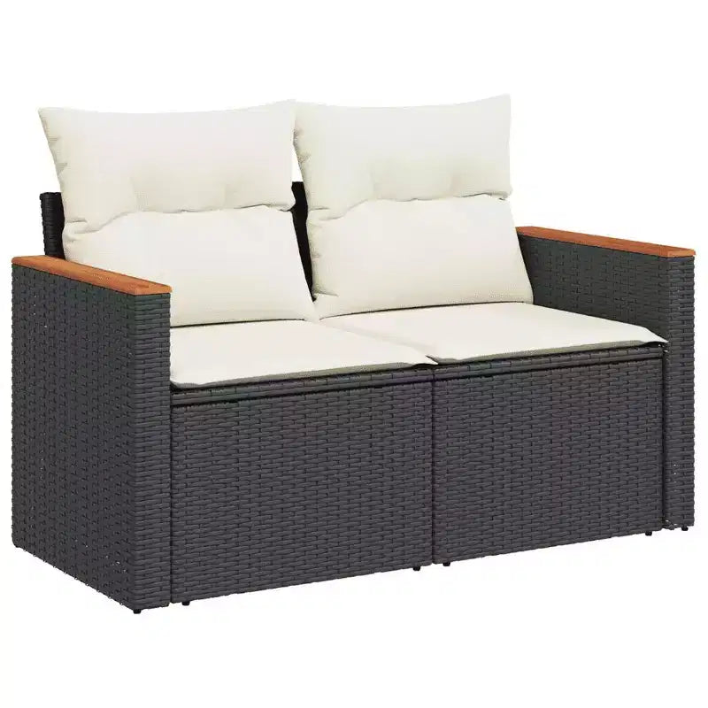 vidaXL Salotto da Giardino in PE Rattan Divano Modulare Grande