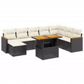 vidaXL Salotto da Giardino in PE Rattan Divano Modulare Grande