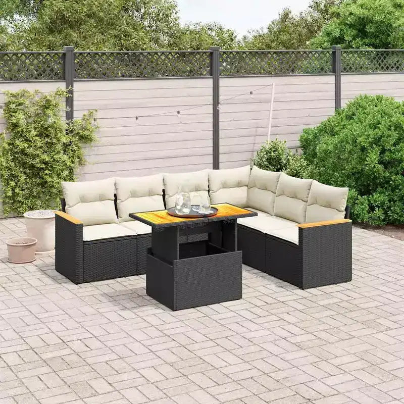 Set Divani da Esterno vidaXL con Cuscini in Diversi Colori