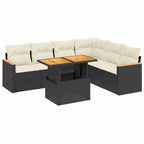 Set Divani da Esterno vidaXL con Cuscini in Diversi Colori