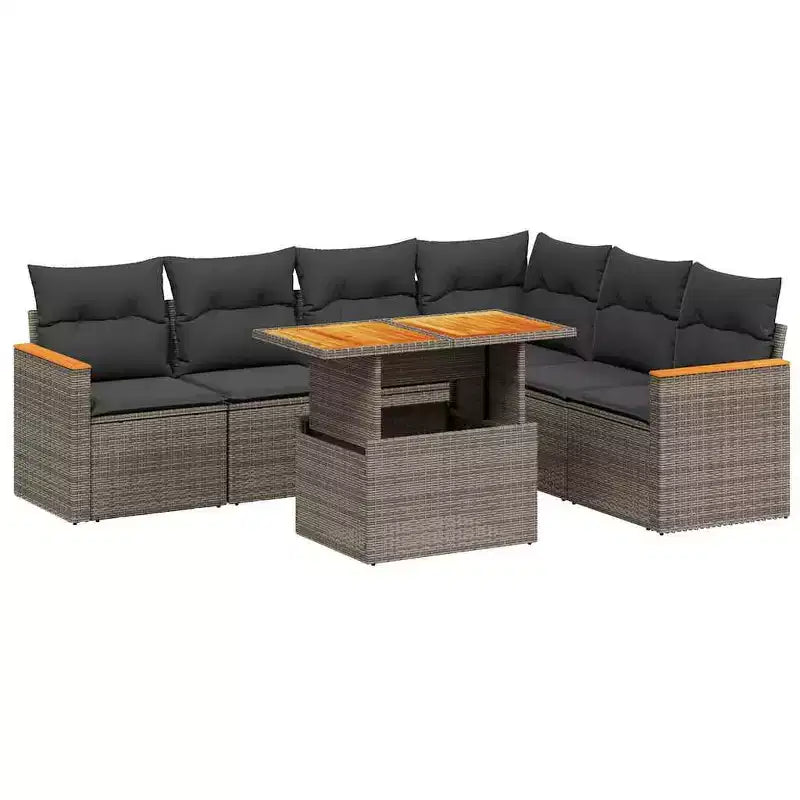 Set Divani da Esterno vidaXL con Cuscini in Diversi Colori