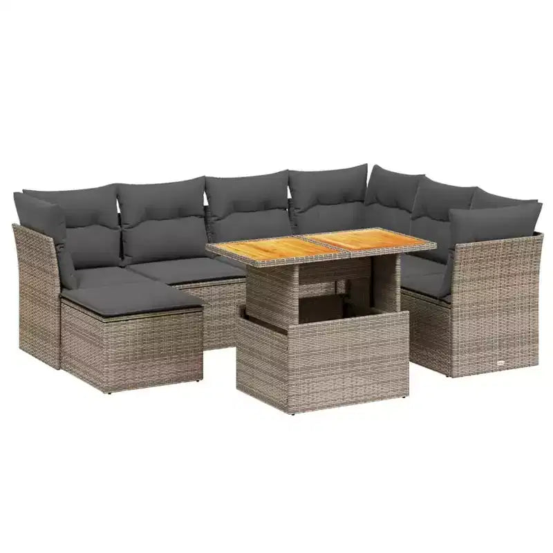 vidaXL Salotto da Esterno con Cuscini - Design Modulare Flessibile