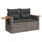vidaXL Salon de jardin modulable en résine tressée