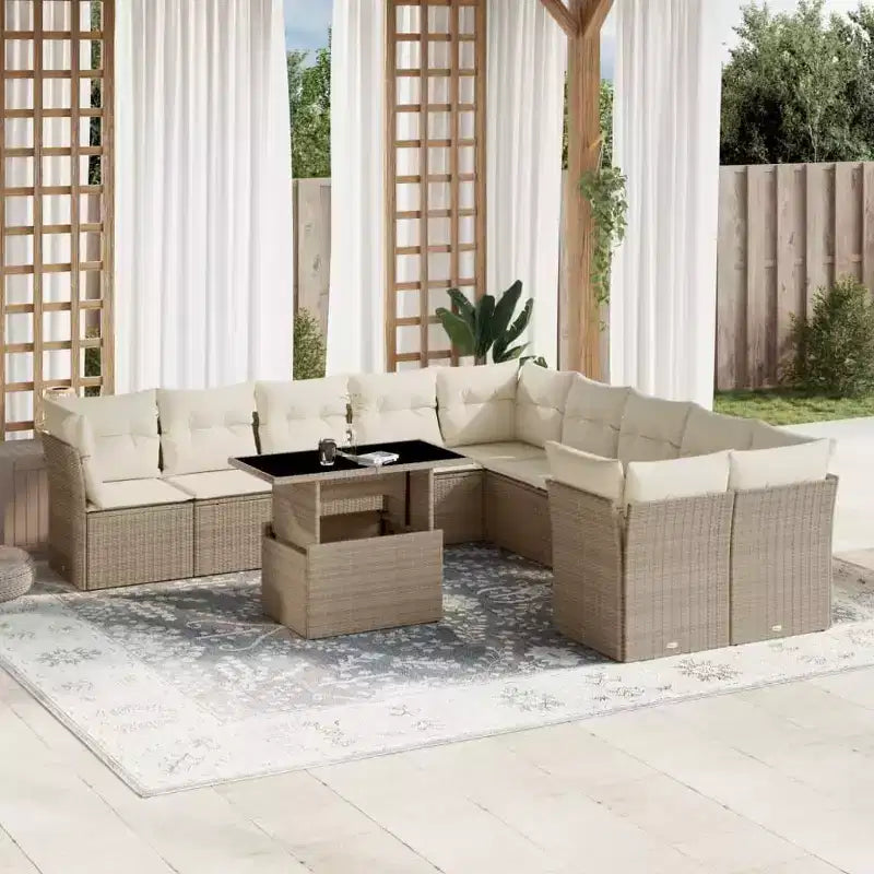 vidaXL Divano da Giardino Modulare con Cuscini in Vari Colori