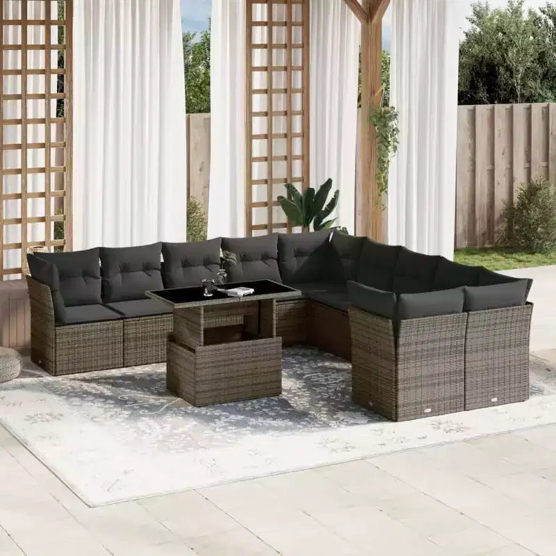 vidaXL Divano da Giardino Modulare con Cuscini in Vari Colori