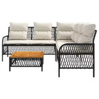 vidaXL Set Divani da Giardino con Cuscini Arredo Esterno 2 Pezzi in Polirattan