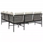vidaXL Set Divani da Giardino con Cuscini Arredo Esterno 2 Pezzi in Polirattan