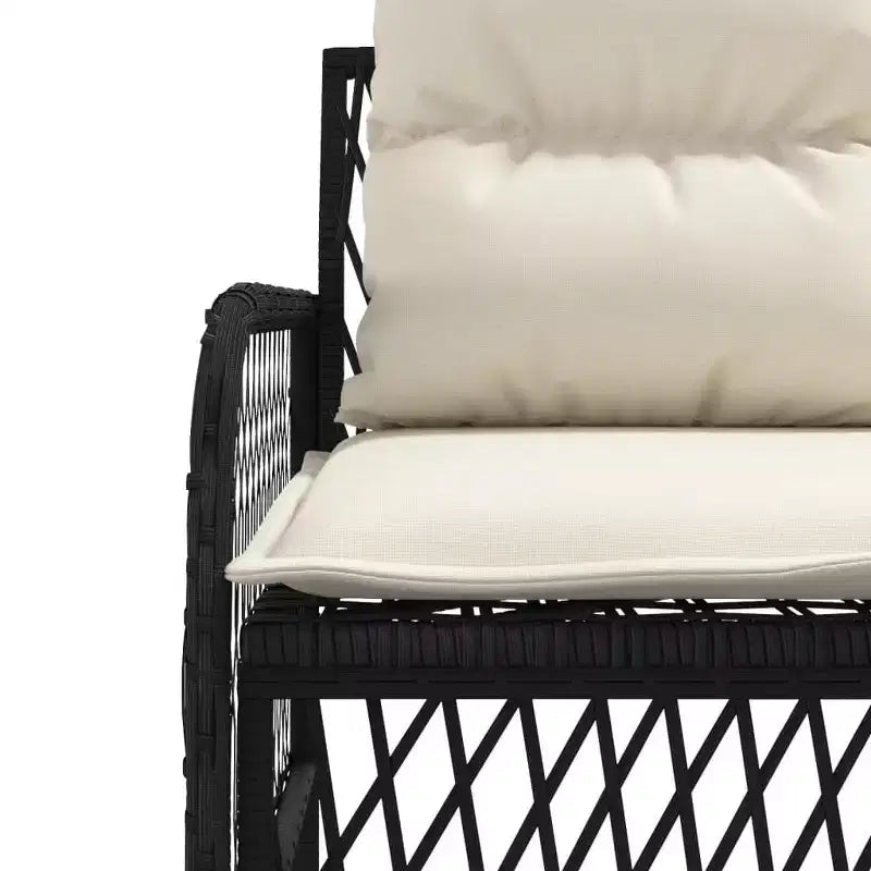 vidaXL Set Divani da Giardino con Cuscini Arredo Esterno 2 Pezzi in Polirattan