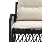 vidaXL Set Divani da Giardino con Cuscini Arredo Esterno 2 Pezzi in Polirattan