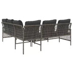vidaXL Set Divani da Giardino con Cuscini Arredo Esterno 2 Pezzi in Polirattan