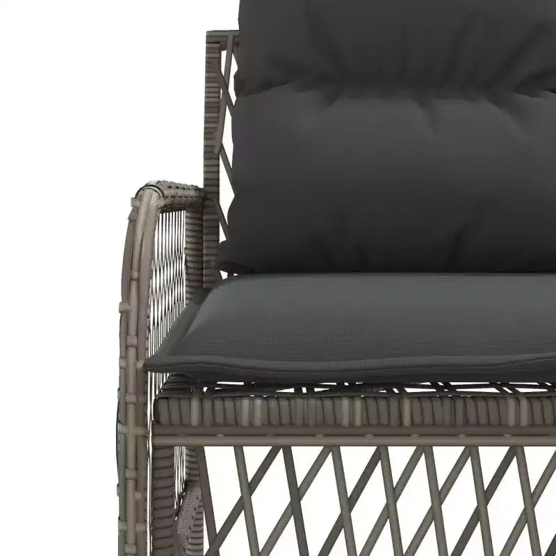 vidaXL Set Divani da Giardino con Cuscini Arredo Esterno 2 Pezzi in Polirattan