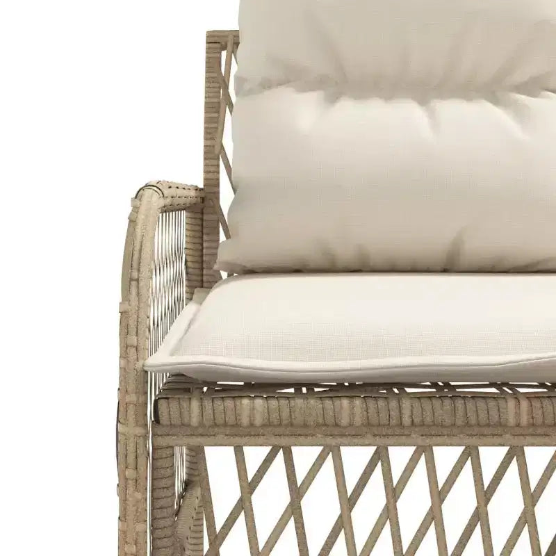 vidaXL Set Divani da Giardino con Cuscini Arredo Esterno 2 Pezzi in Polirattan
