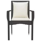 vidaXL Set sedie da giardino per esterni con cuscini - Poly Rattan - Diversi colori