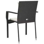 vidaXL Set sedie da giardino per esterni con cuscini - Poly Rattan - Diversi colori