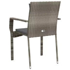 vidaXL Set sedie da giardino per esterni con cuscini - Poly Rattan - Diversi colori