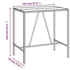 vidaXL Set Bar da Esterno con Cuscini,