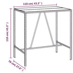 vidaXL Set Bar da Esterno con Cuscini,