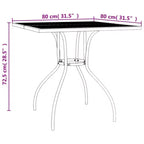 vidaXL Set da pranzo moderno da patio in acciaio color antracite
