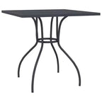 vidaXL Set da pranzo moderno da patio in acciaio color antracite