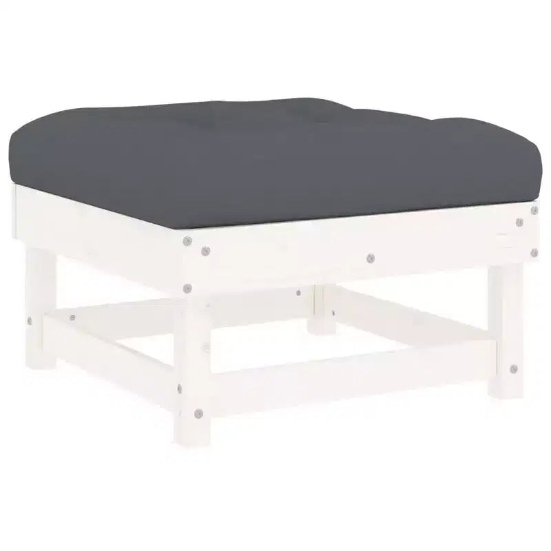 vidaXL Set Lounge da Esterno con Cuscini - Legno Massello Rustico