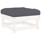 vidaXL Set Lounge da Esterno con Cuscini - Legno Massello Rustico