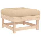 vidaXL Set Lounge da Esterno con Cuscini - Legno Massello Rustico