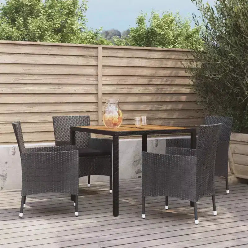vidaXL Set da pranzo da esterni 8 pz