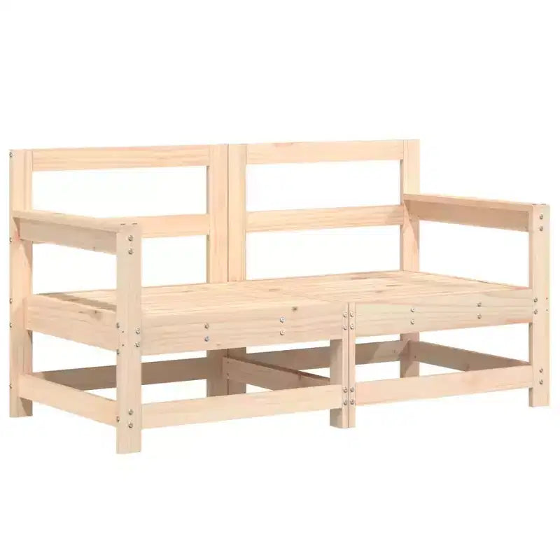 vidaXL Salotto da esterno modulare con struttura in legno massello