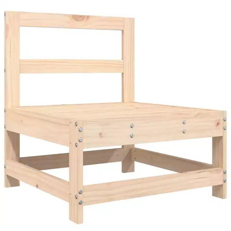 vidaXL Salotto da esterno modulare con struttura in legno massello