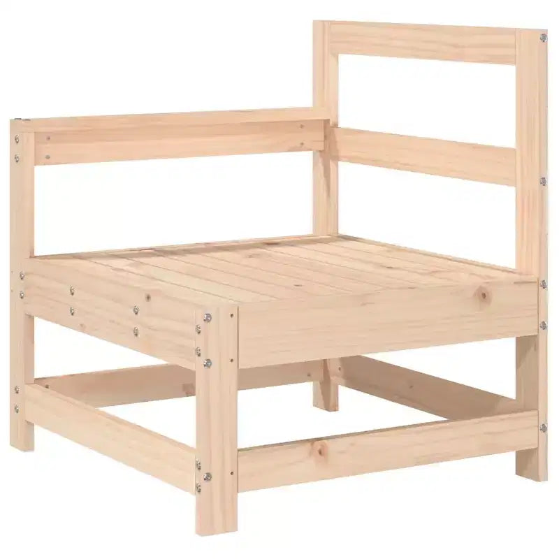 vidaXL Salotto da esterno modulare con struttura in legno massello