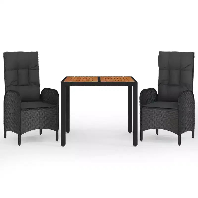 vidaXL Garden Dining Set, cushions