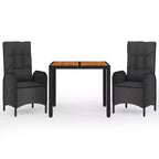 vidaXL Garden Dining Set, cushions
