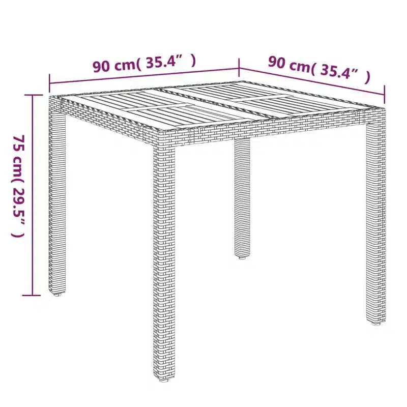 vidaXL Set da pranzo da giardino, cuscini