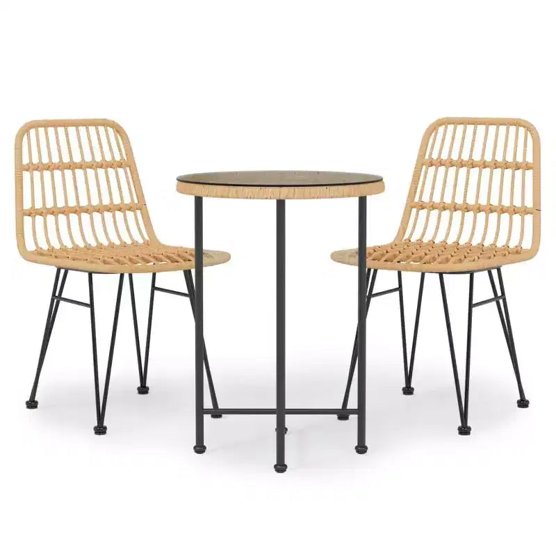 vidaXL Salon de jardin - Résine tressée
