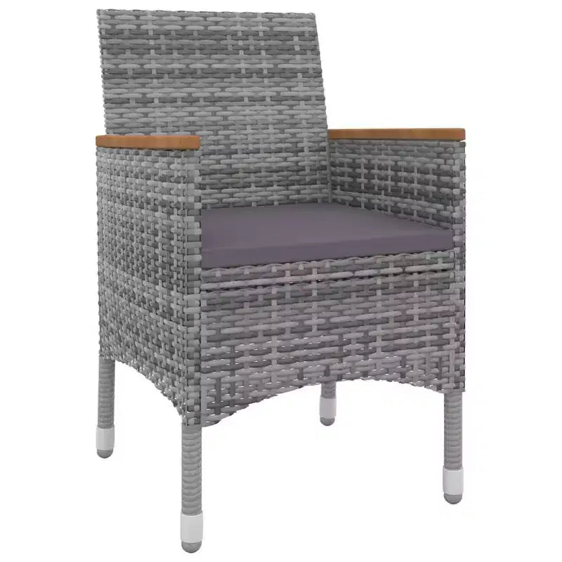 vidaXL Set da pranzo da giardino Tavolo in PE rattan Media Resistente