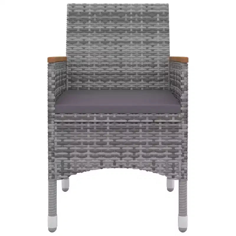 vidaXL Set da pranzo da giardino Tavolo in PE rattan Media Resistente